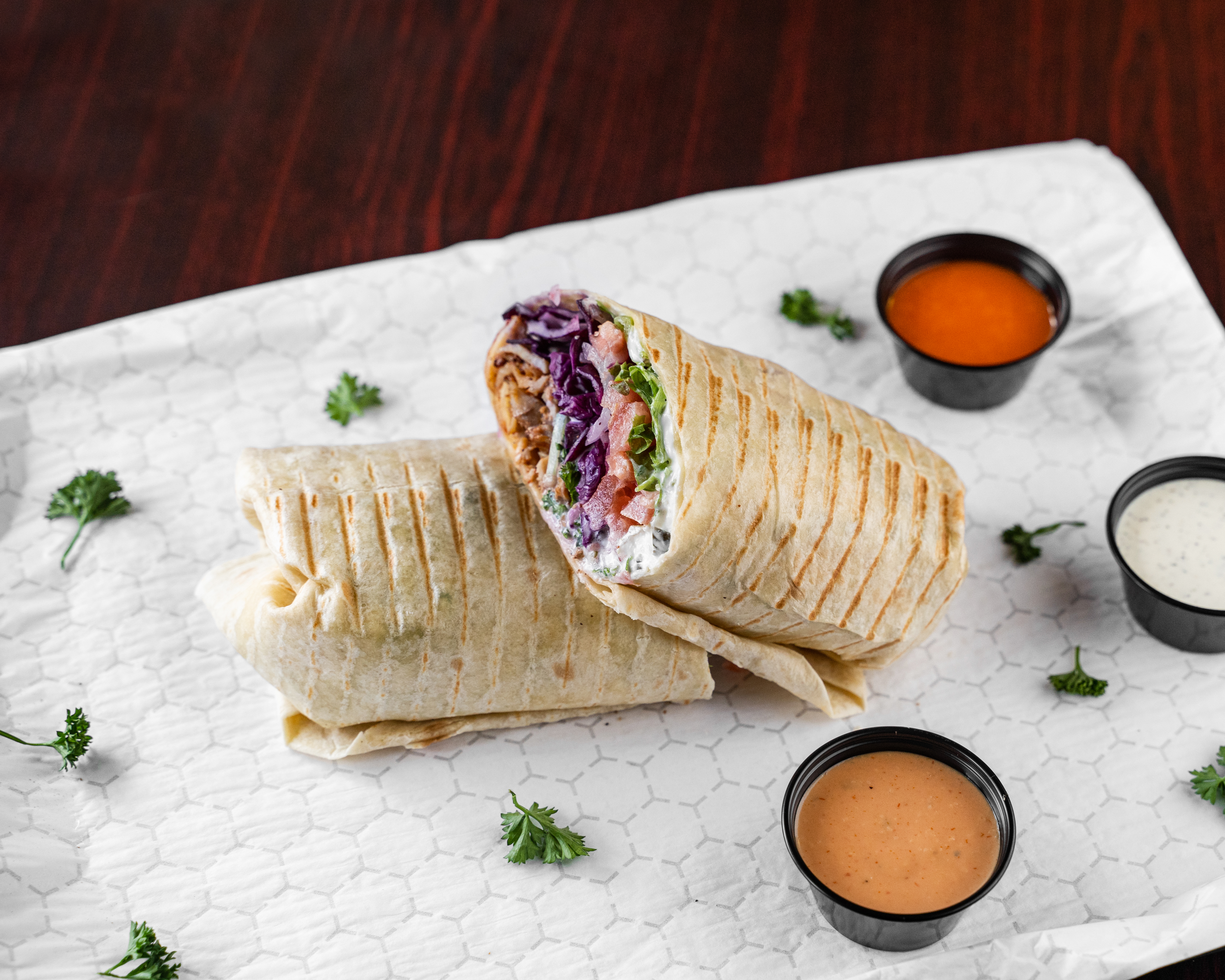 Mixed Shawarma Wrap at OBX Gyro NC