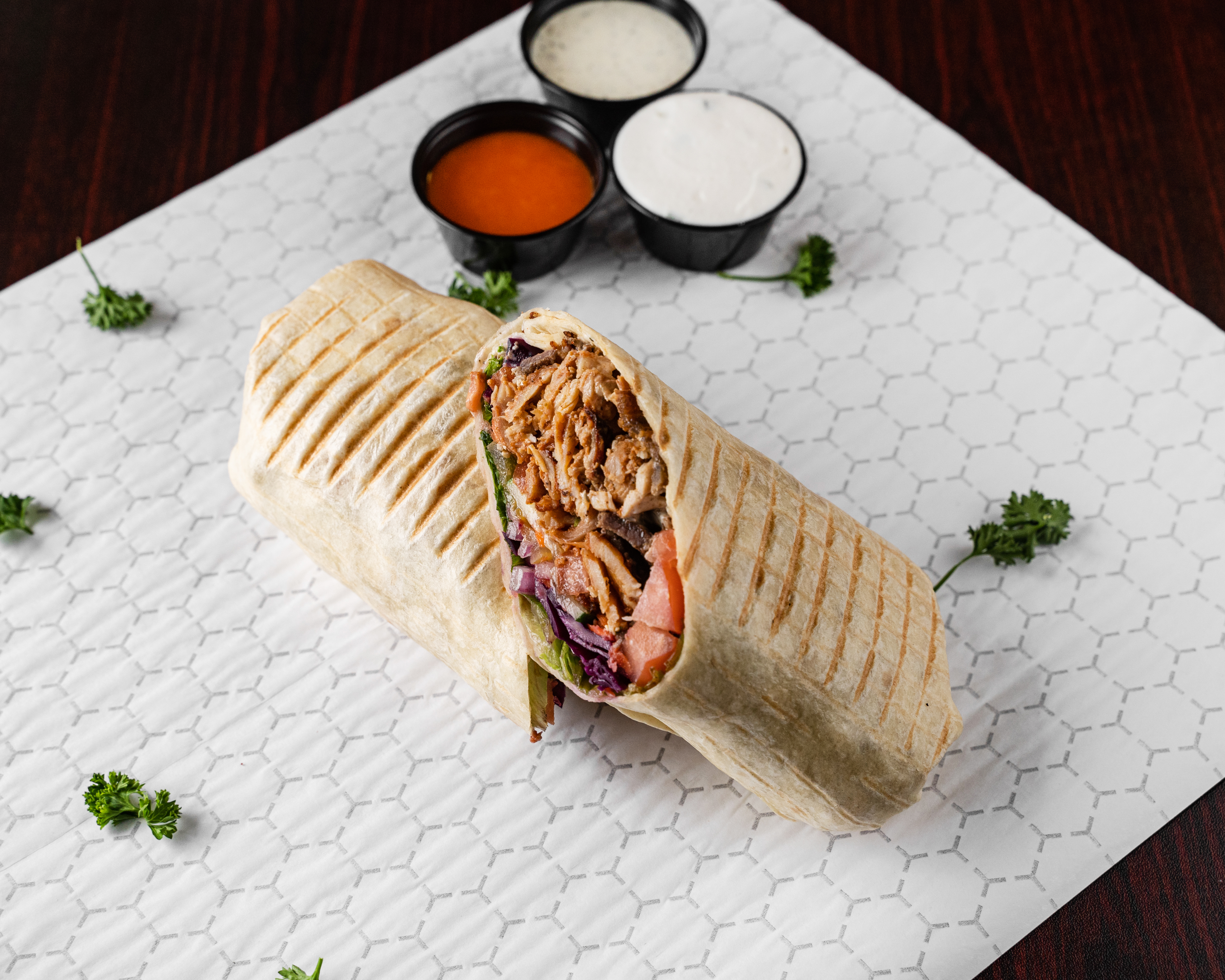 Chicken Shawarma Wrap at OBX Gyro Kill Devil Hills
