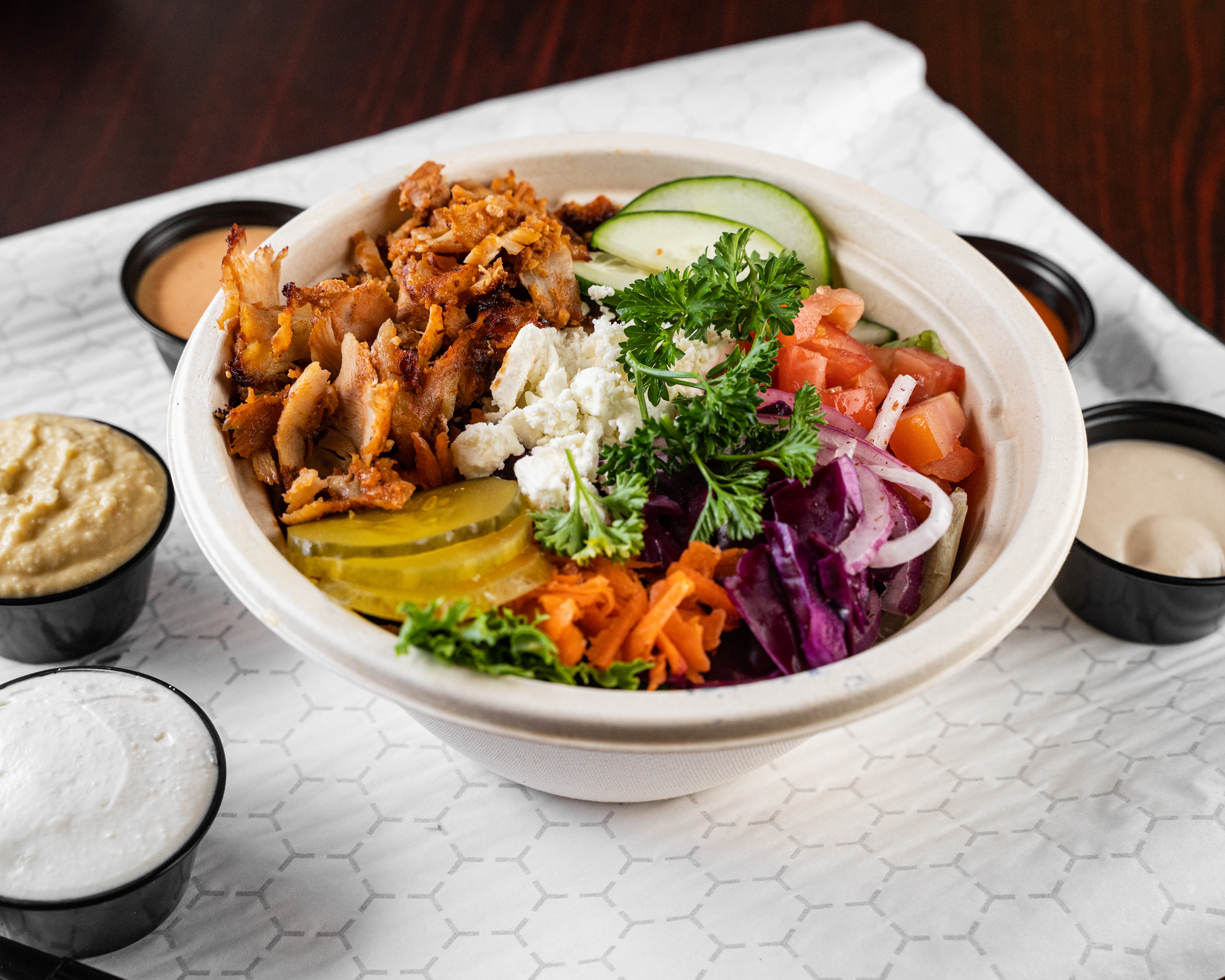 Chicken Shawarma Bowl at OBX Gyro Kill Devil Hills